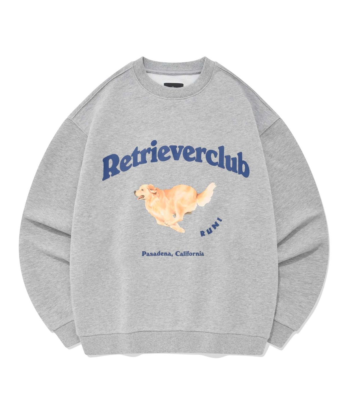 리트리버클럽(RETRIEVER CLUB) RUNNING RETRIEVER CREWNECK [GRAY]