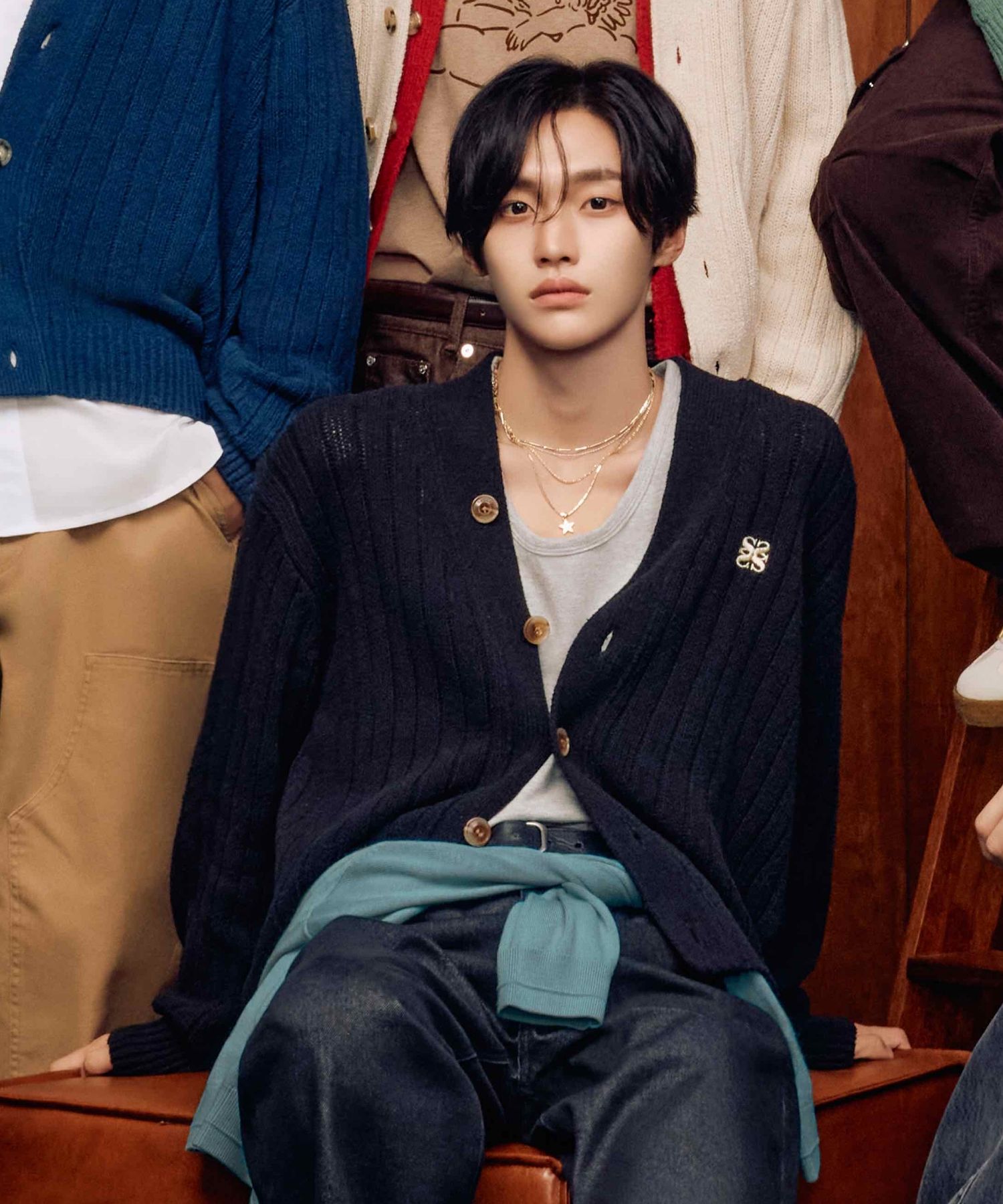 MUSINSA | SATUR Faro Oversized Bookle Cardigan Classic Black