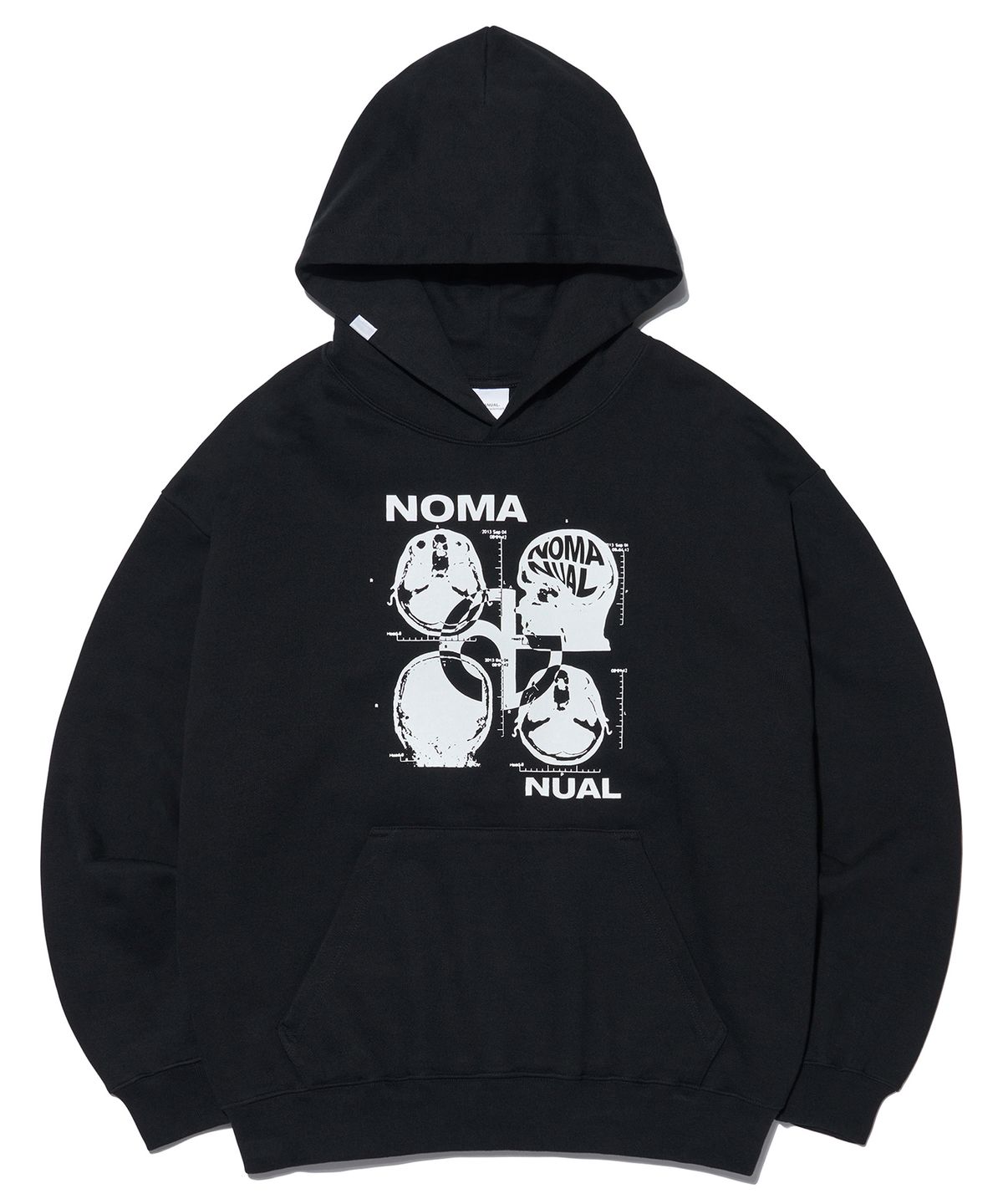 노매뉴얼(NOMANUAL) MRI HOODIE - BLACK