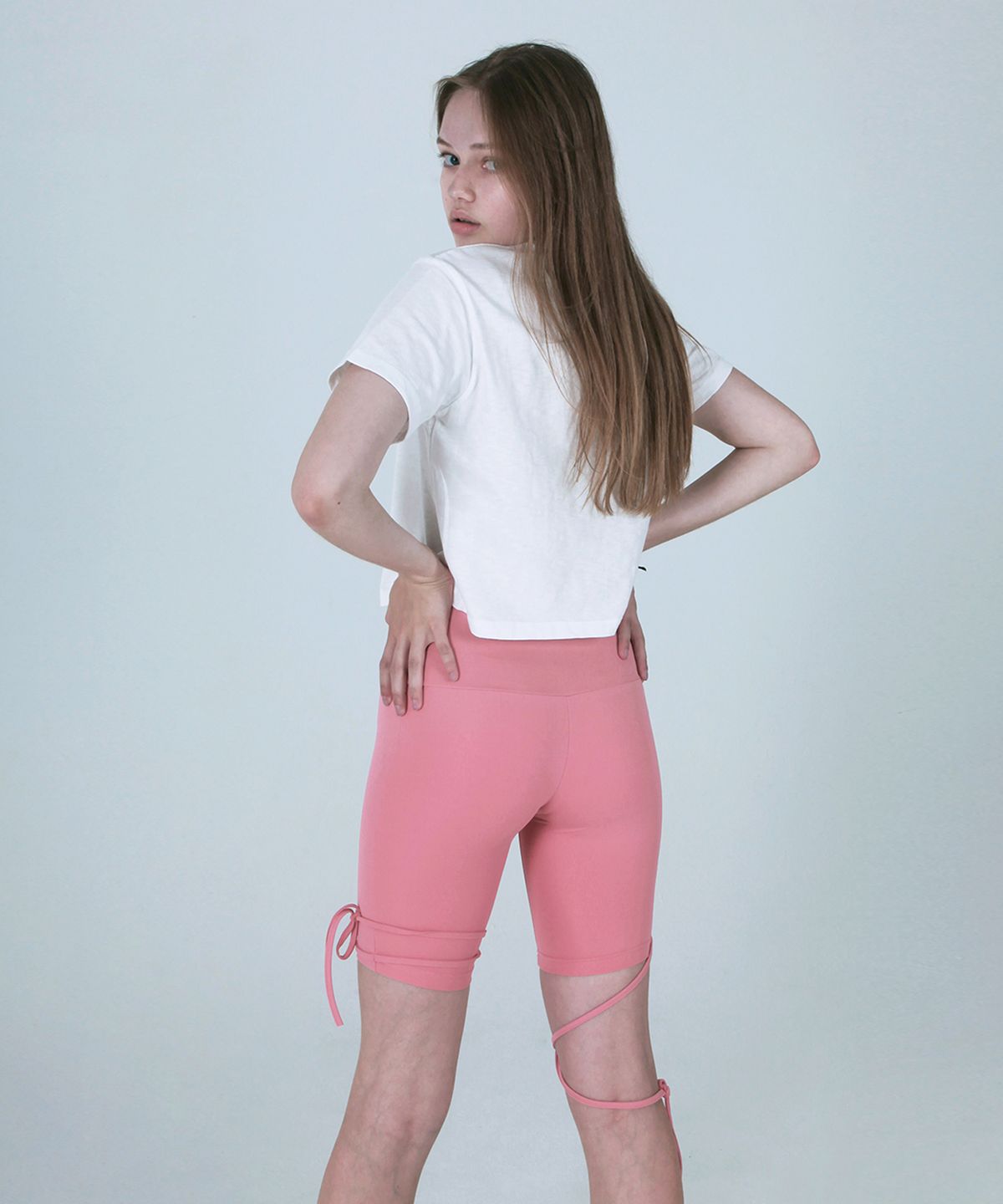 어세이(ASSAY) STRING BIKER SHORTS [PINK]