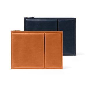 FLAT 13 14인치 가죽 클러치 백 - LN2503