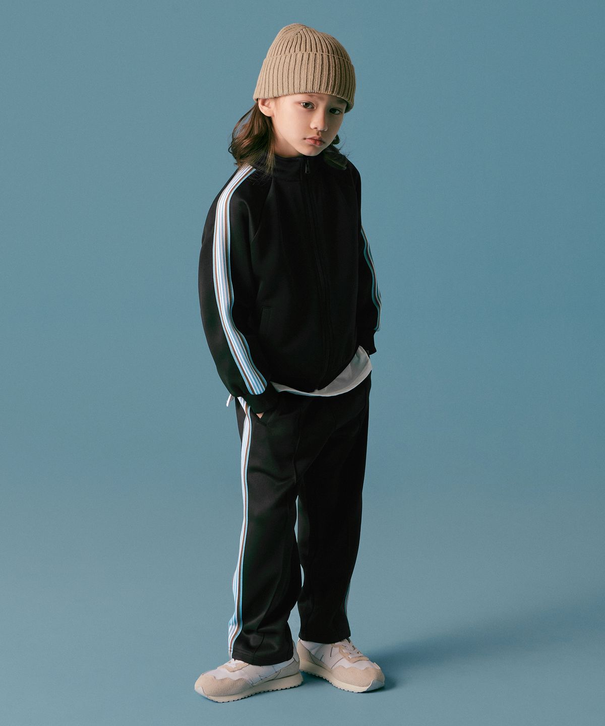 무신사 스탠다드 키즈(MUSINSA STANDARD KIDS) 클래식 트랙 셋업 [블랙]