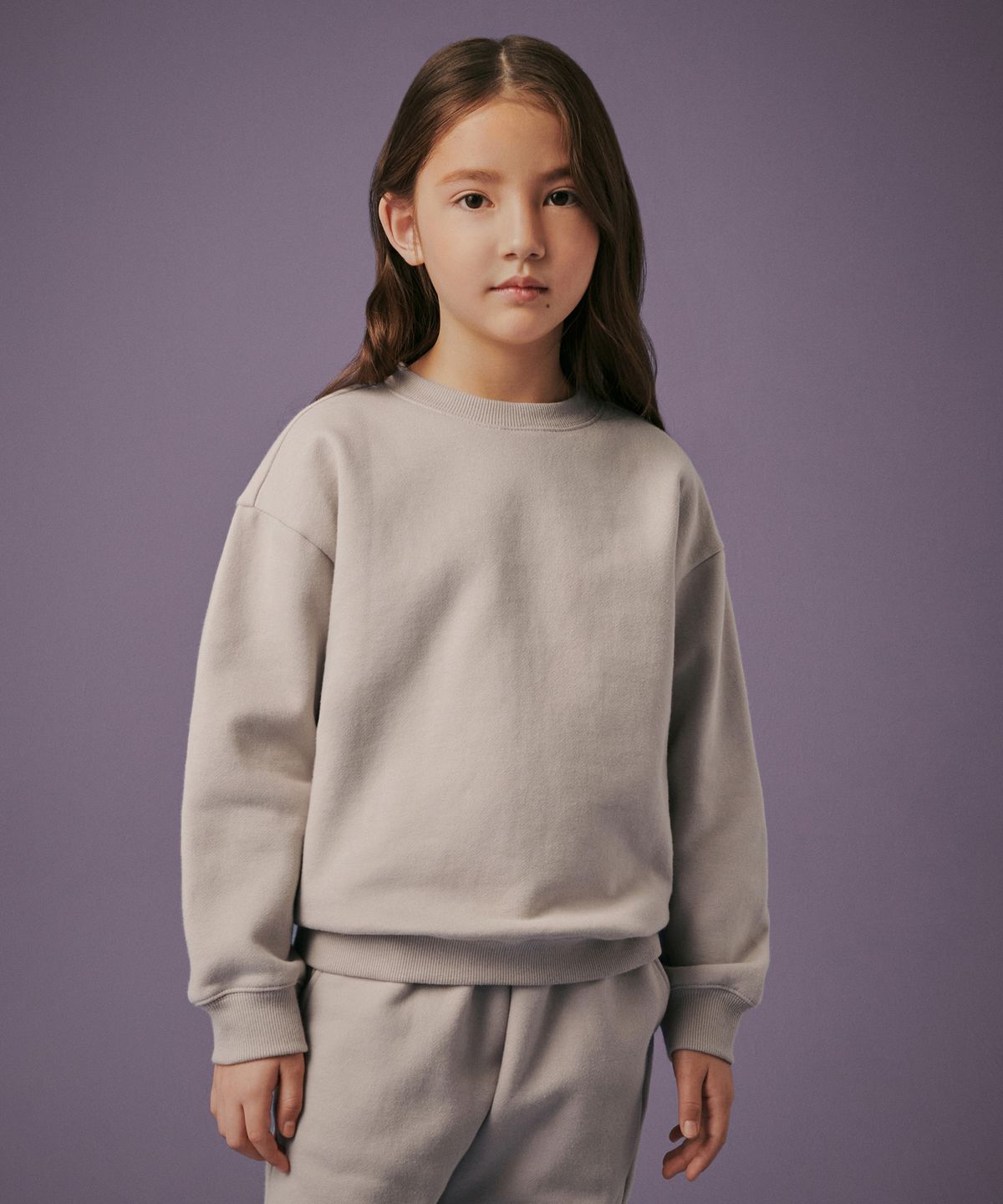 무신사 스탠다드 키즈(MUSINSA STANDARD KIDS) 기모 오버사이즈 스웨트셔츠 [더스티 베이지]