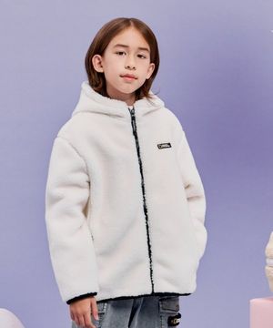 K224UFJ910 코스토니 플리스 뽀글이 풀집업 SUGAR SWIZZLE IVORY