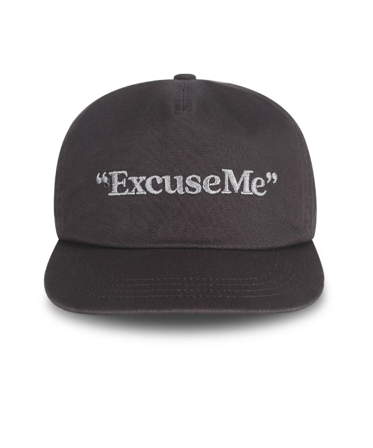 그램 아운스 파운드(GRAM OUNCE POUND) Excuse Me 5-Panel Cap_Washed  Charcoal