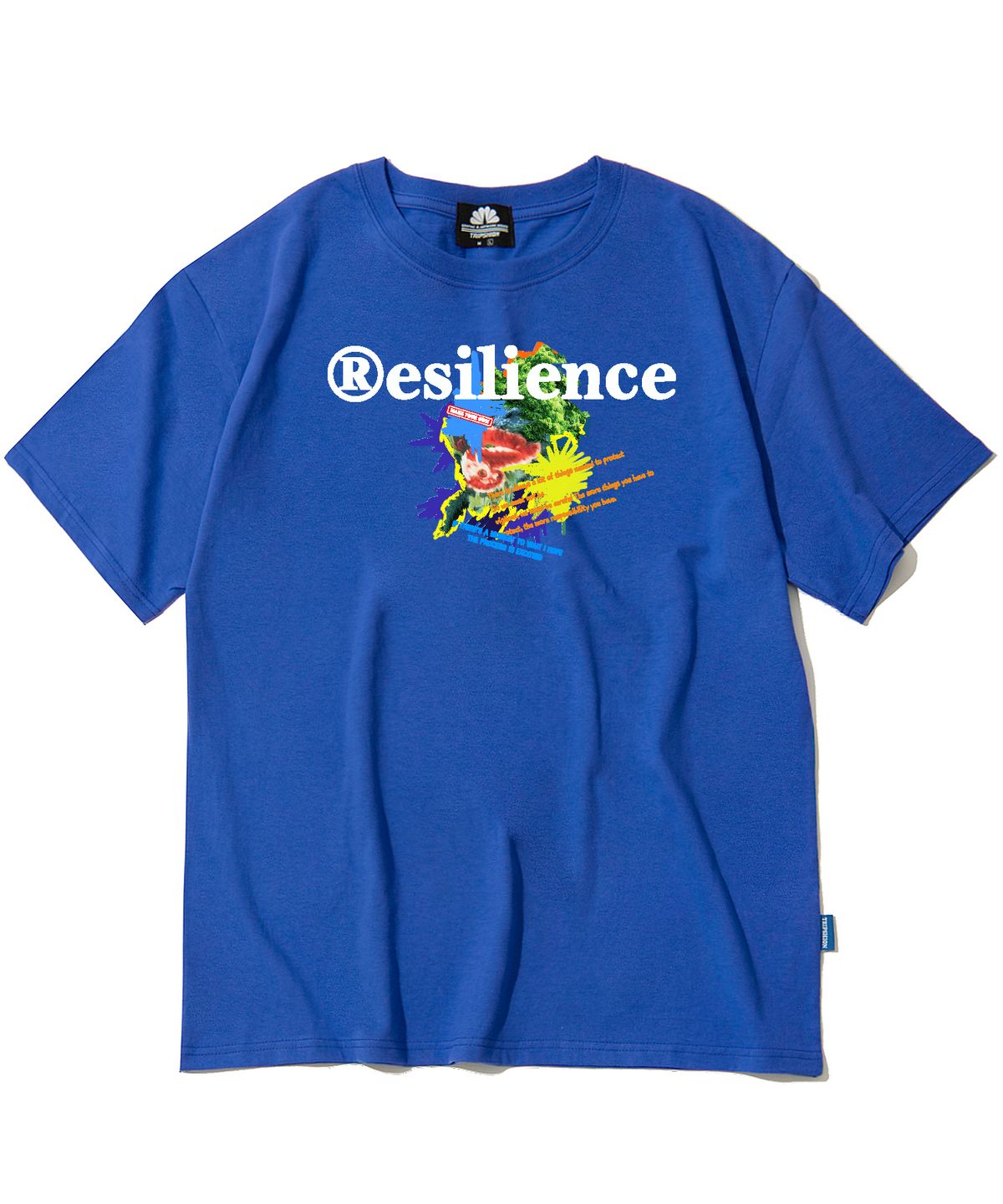 트립션(TRIPSHION) RESILIENCE GRAPHIC 티셔츠 - 블루