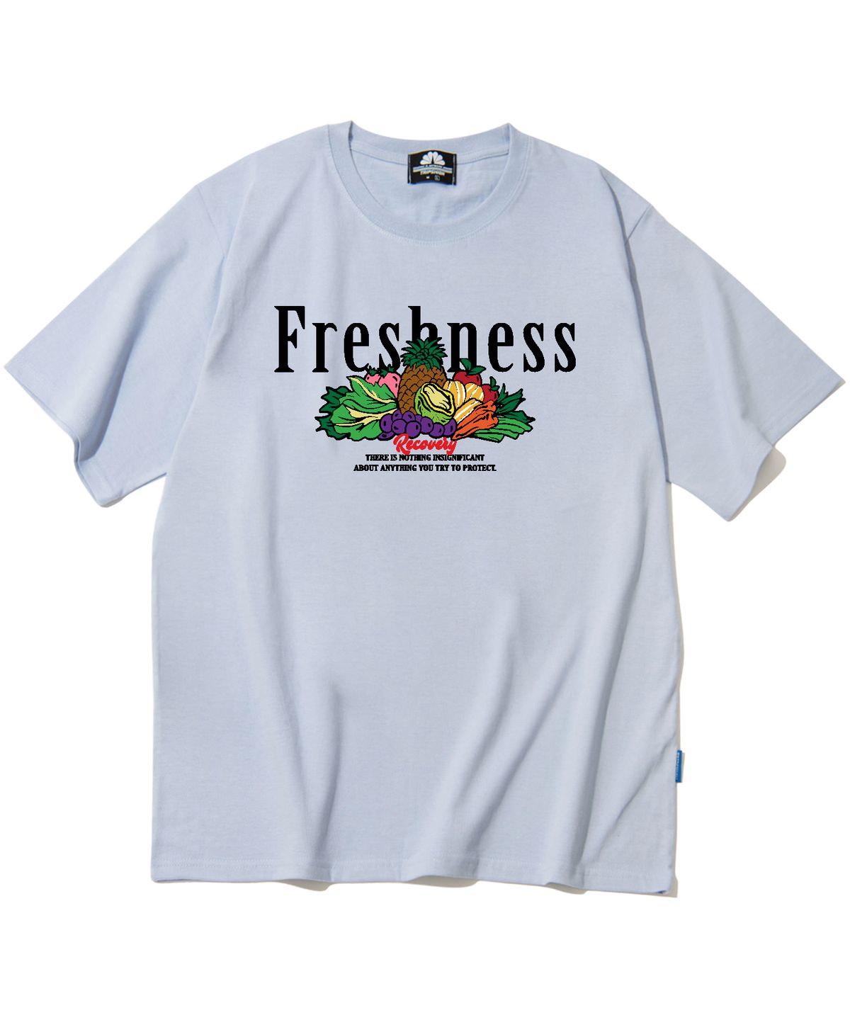 트립션(TRIPSHION) FRESHNESS FRUITS & VEGE GRAPHIC 티셔츠 - 퍼플