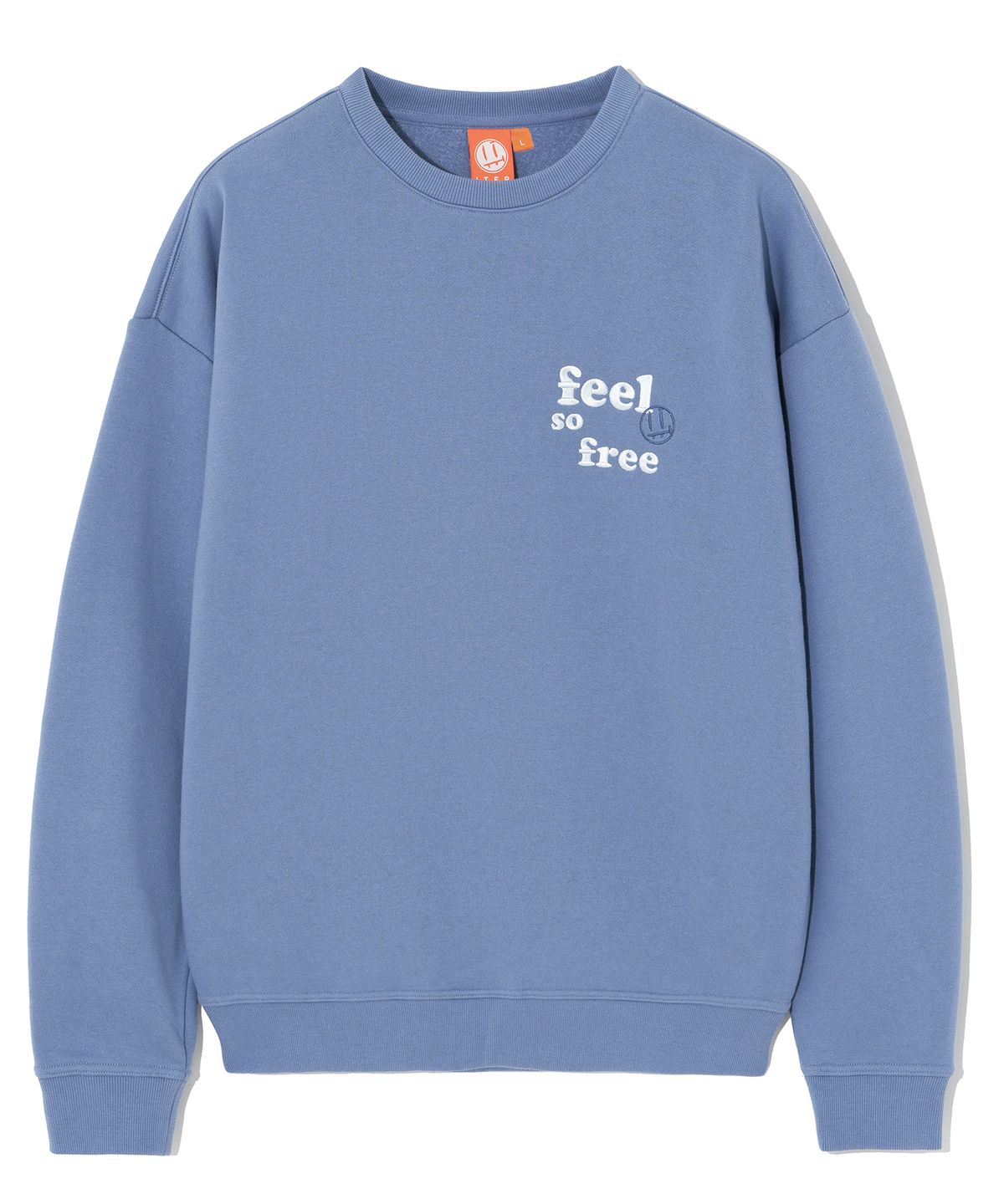 잇터(ITER) [FACE LINE] FEEL SO FREE CREWNECK SWEATSHIRTS_BLUE