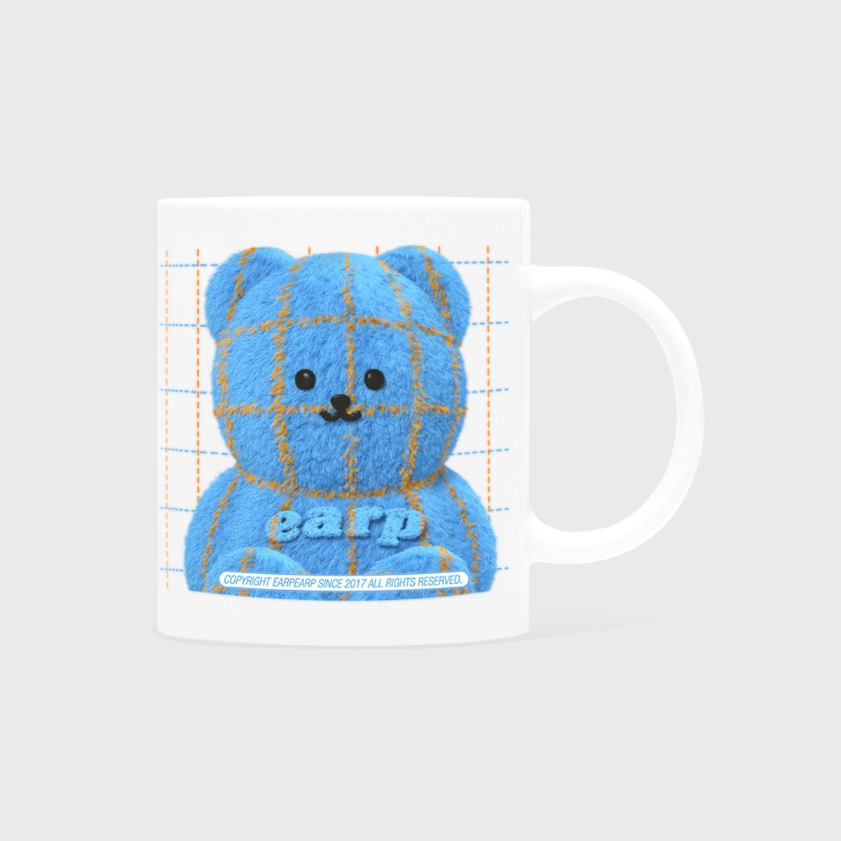 어프어프(EARPEARP) GRID FUR COVY-BLUE(머그컵)