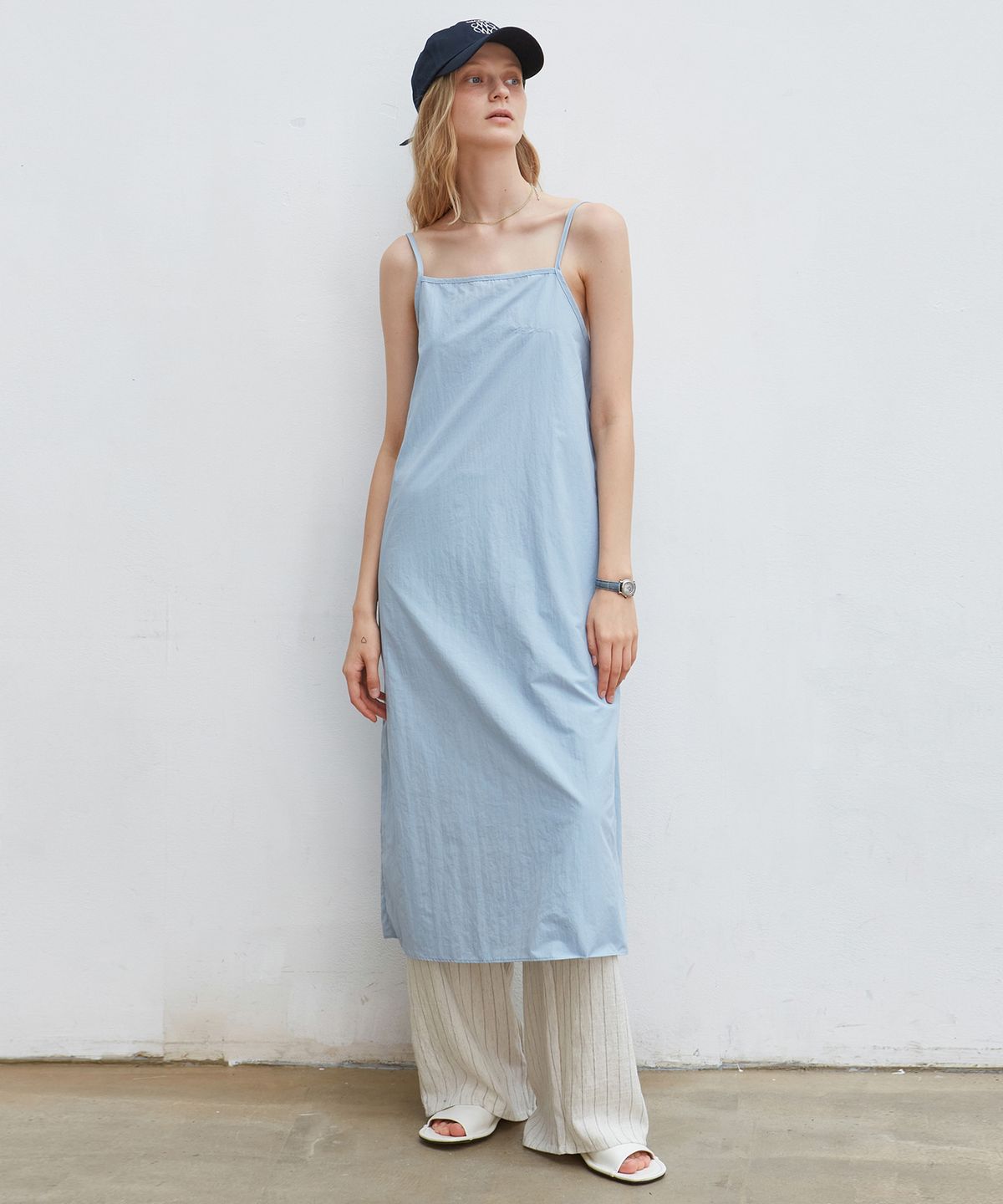 닉앤니콜(NICK&NICOLE) MOOD SLEEVELESS LONG DRESS_SKY BLUE
