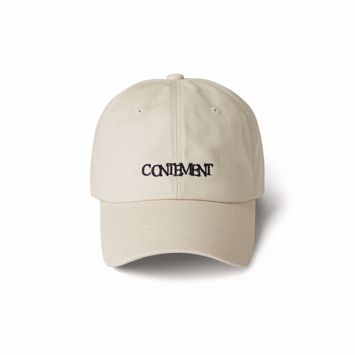 컨티먼트(CONTEMENT) SIGNATURE LOGO CAP_LIGHT BEIGE