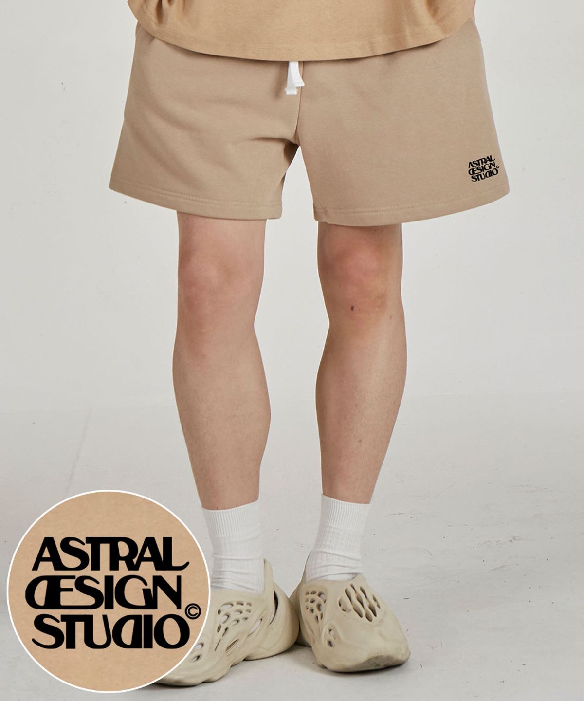 아스트랄 프로젝션(ASTRAL PROJECTION) 아스트랄 디자인 스튜디오 컴포터블 와플쮸리 반바지_베이지