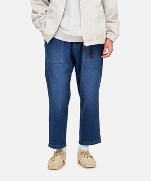 루즈테이퍼드 스트레치 데님 팬츠 Dark Used