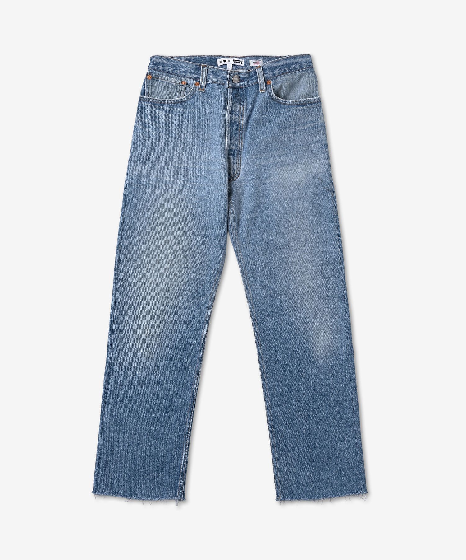 MUSINSA REDONE High Rise Stove Pipe Denim Pants Indigo