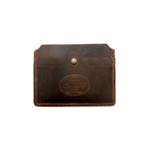 STUD CARD CASE (DARK BROWN)
