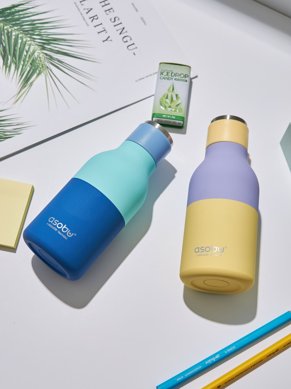 아소부(ASOBU) 스텐 진공 보온보냉 텀블러 460ml  어반 파스텔