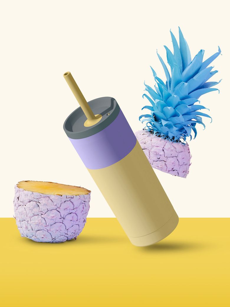 스텐 진공 보온보냉 텀블러 600ml 슈퍼브시피 파스텔
