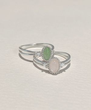 925실버 로즈쿼츠 원석반지 라우라/ Laura