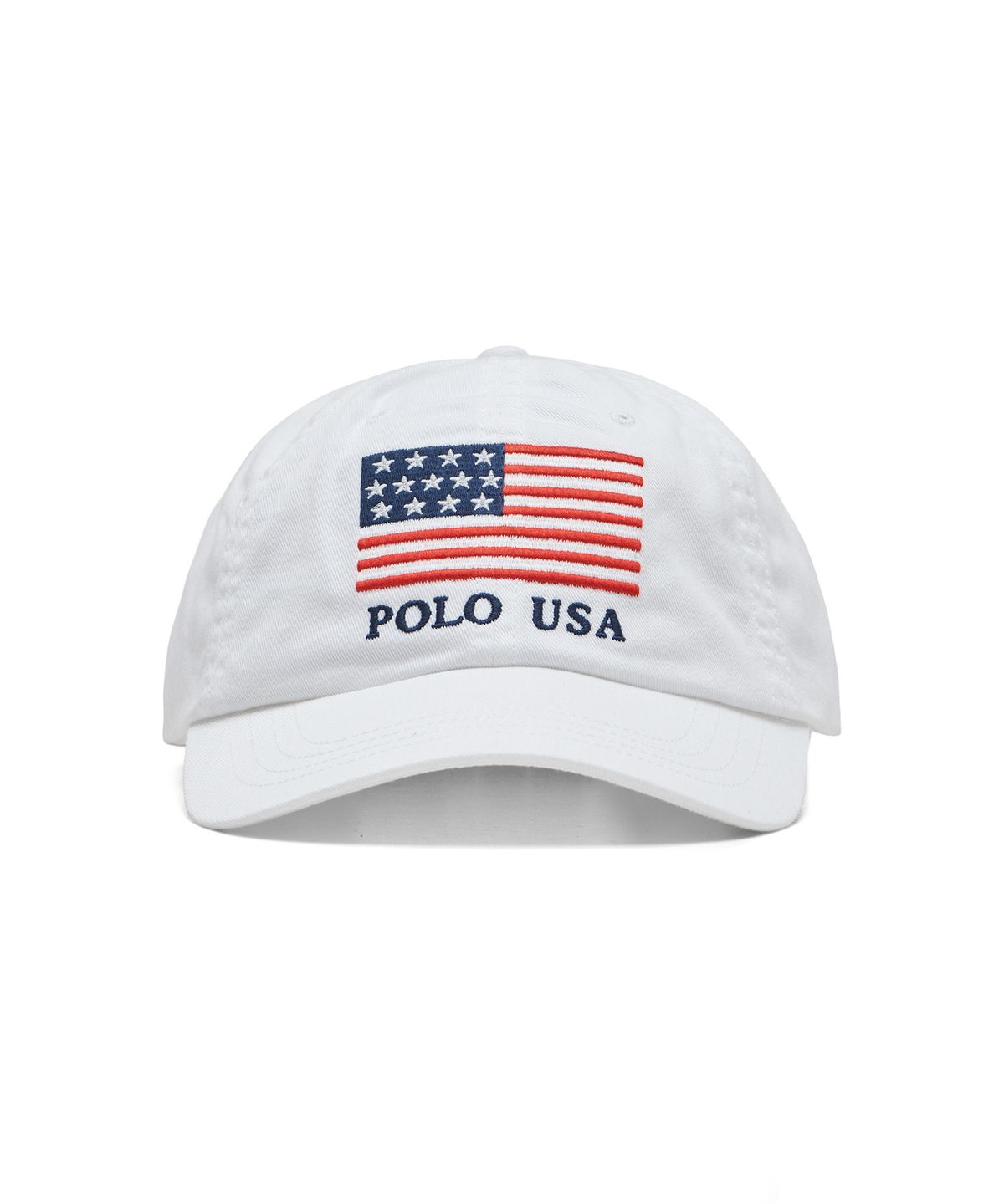 폴로 랄프 로렌(POLO RALPH LAUREN) 플래그 치노 볼 캡 - 화이트