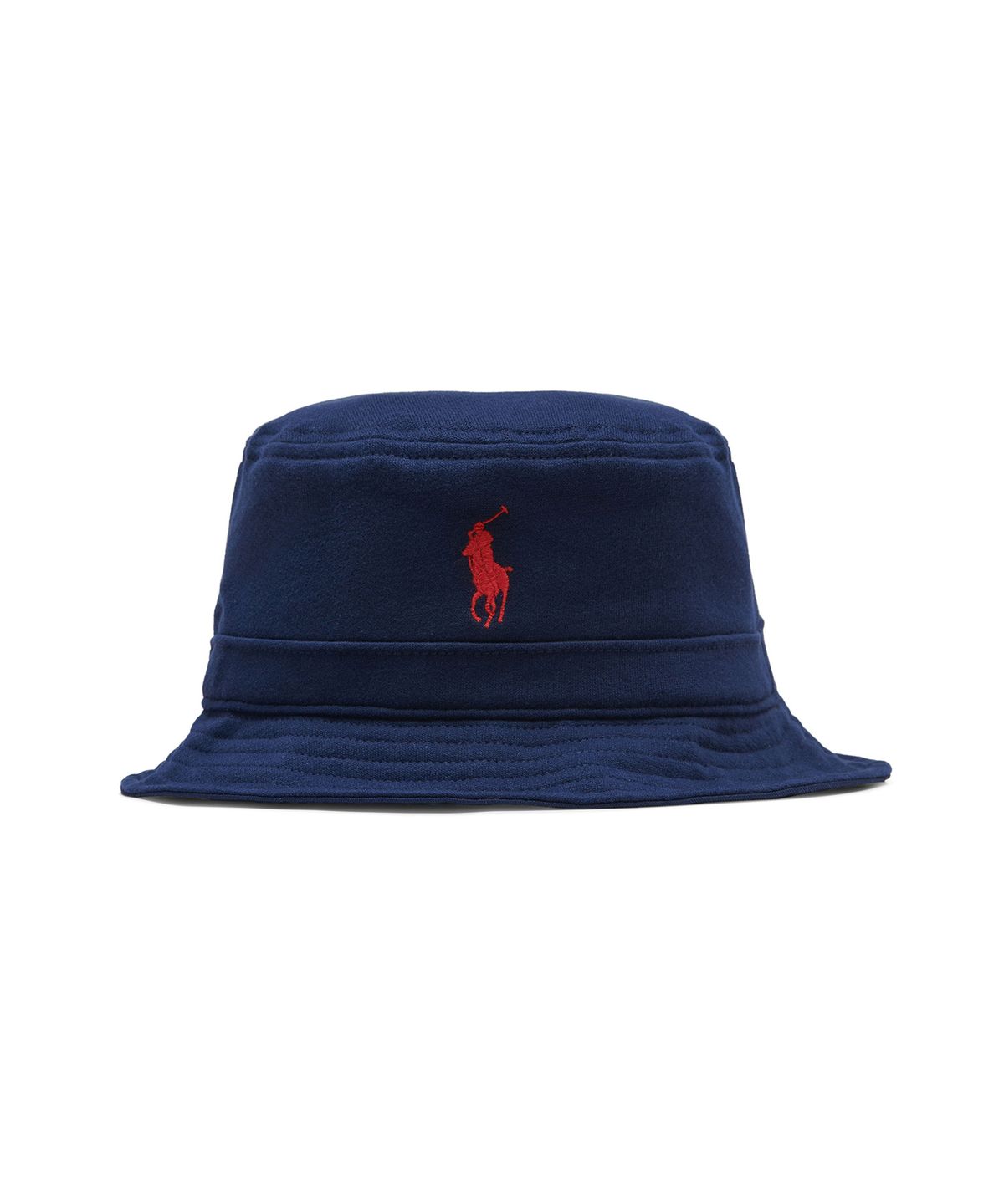 폴로 랄프 로렌(POLO RALPH LAUREN) 코튼 블렌드 플리스 버킷 햇 - 네이비