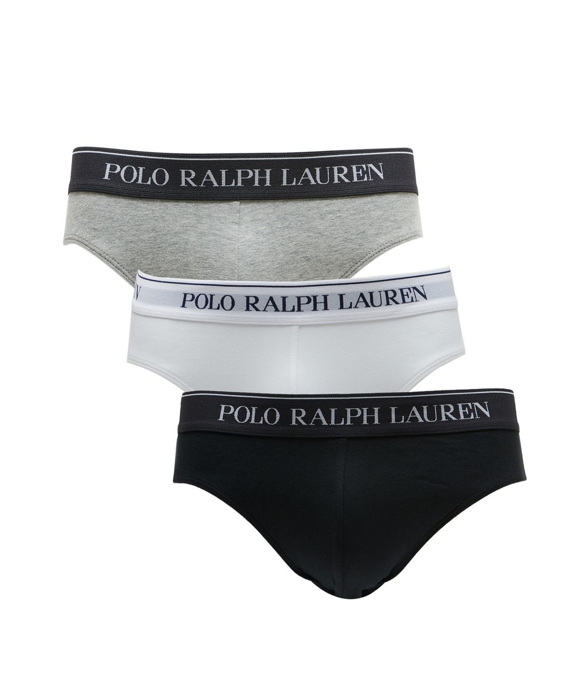 폴로 랄프 로렌(POLO RALPH LAUREN) 로우 라이즈 브리프 3팩 - 멀티