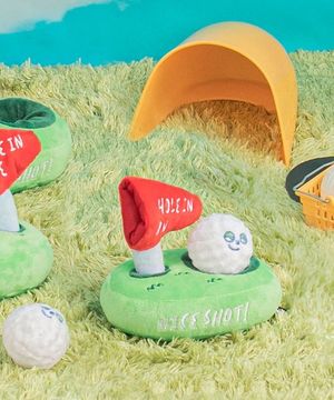 강아지 골프 노즈워크 장난감 (노즈워크/삑삑/바스락)