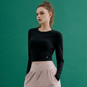 [SWT22015-01] 코지 데일리 크롭 티셔츠 블랙