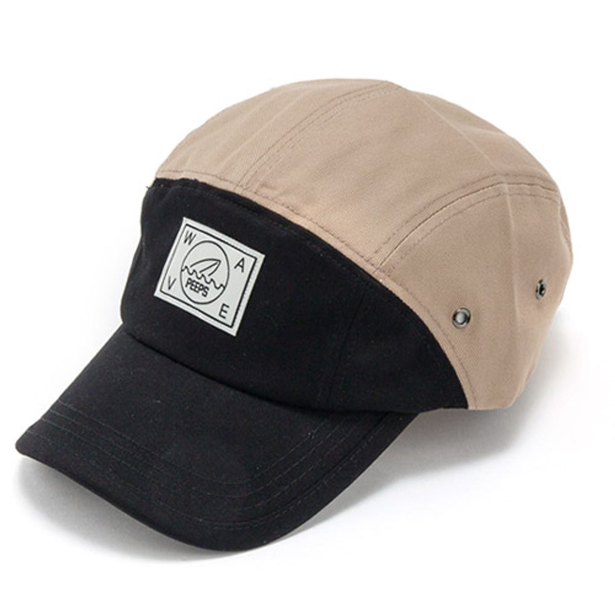 핍스(PEEPS) two tone curved camp cap(black)