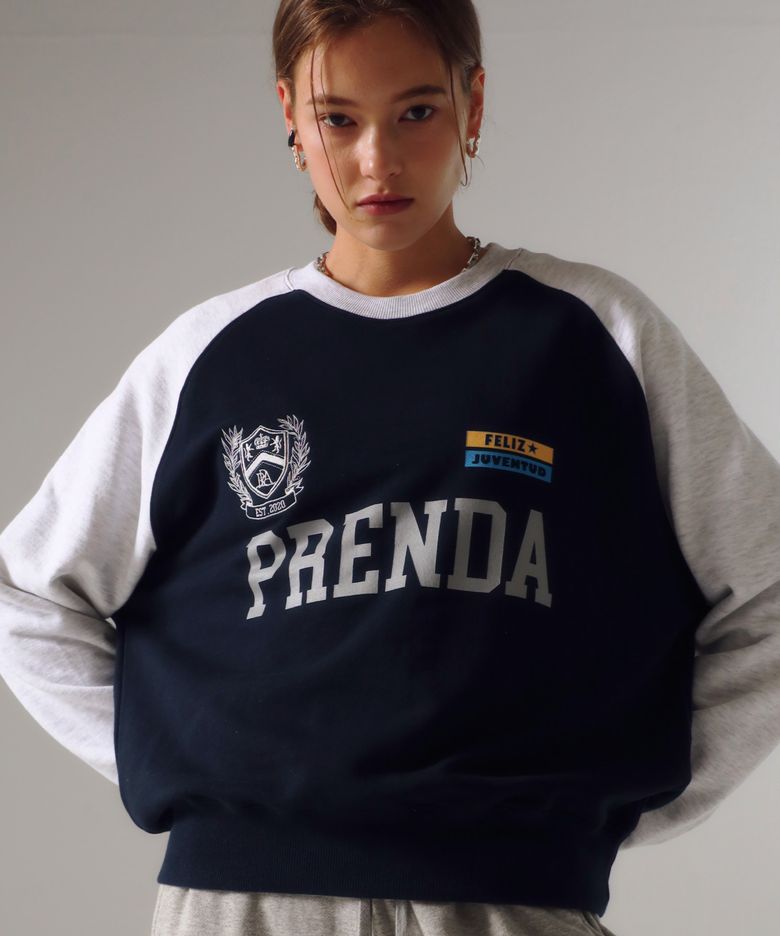JUVENTUD COMBINATION RAGLAN SWEATSHIRT NAVY