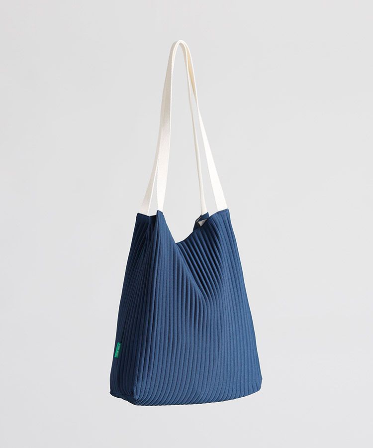 エコバッグ GREEN STUFF Casual boxy shopper bag 53 pleated eco bag navy MUSINSA | GREEN STUFF Indifferently boxy shopper bag 53
