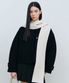 우먼즈 캐시미어 블렌드 쇼트 맥 코트 [블랙]