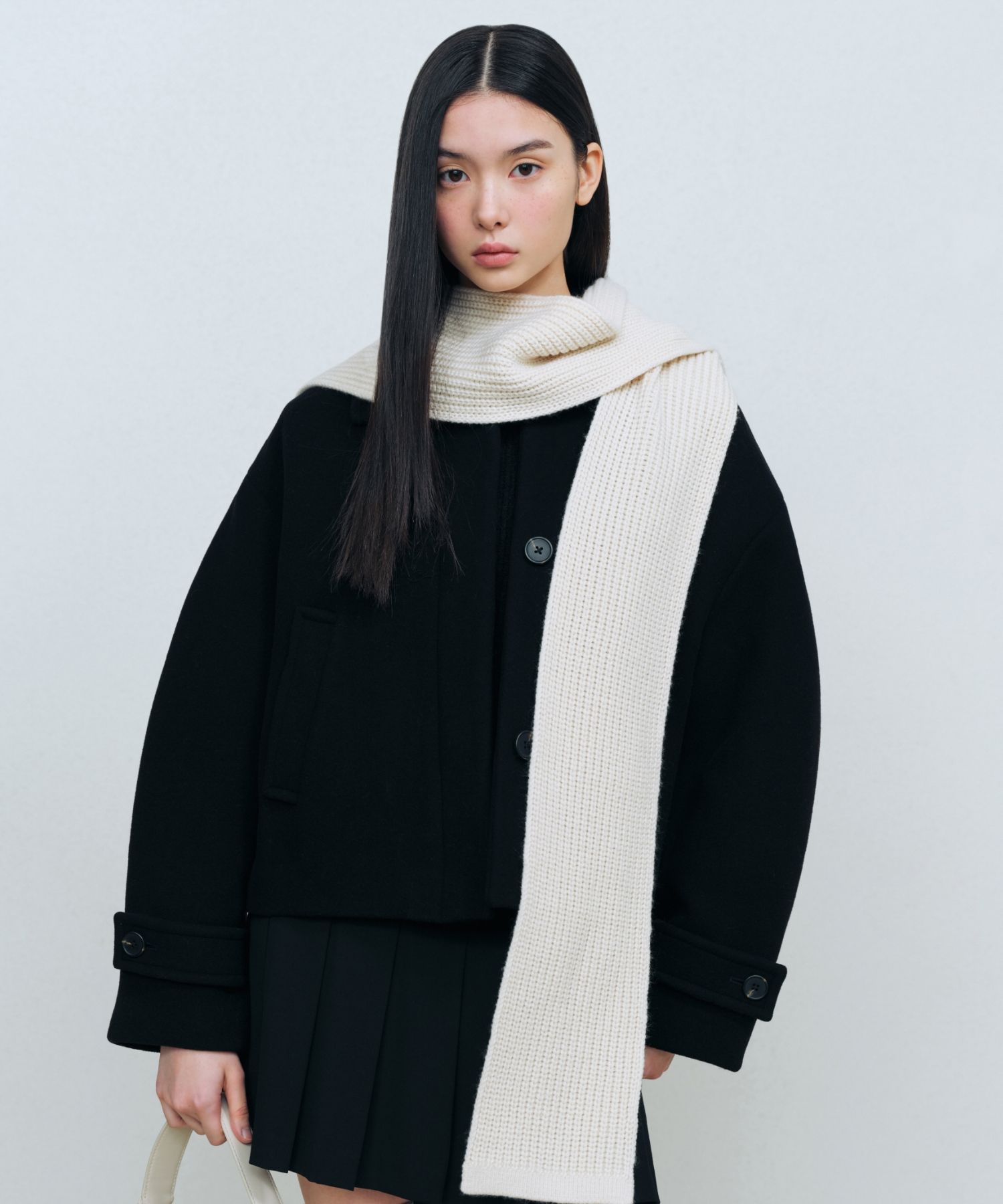 コート MUSINSA STANDARD Women's Cashmere Blend Short Mac Coat Dark MUSINSA | MUSINSA STANDARD WOMAN Women's Cashmere Blend