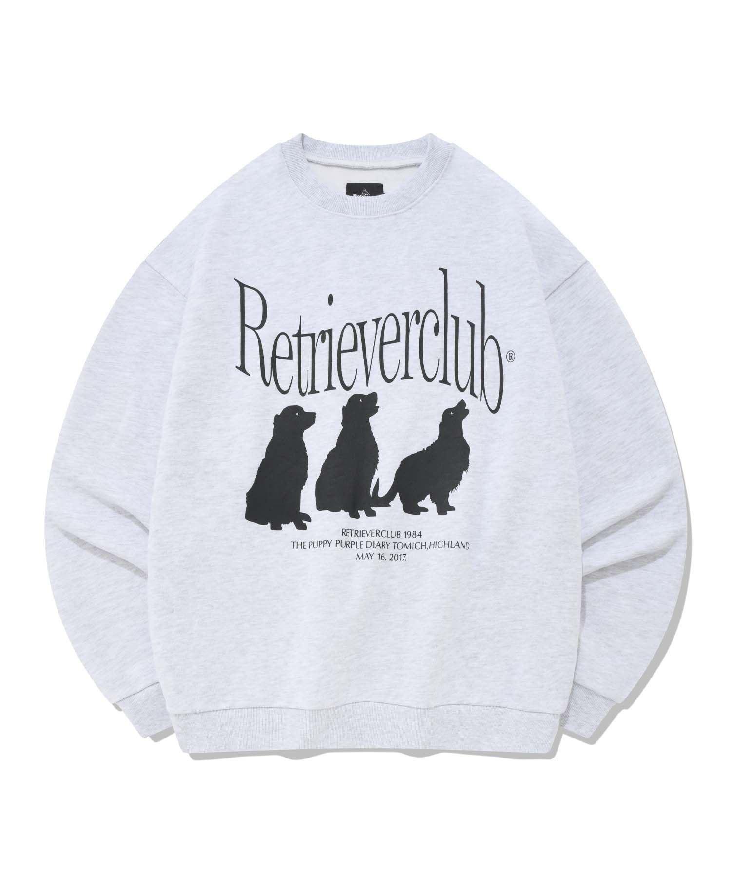 ★22-23FW新作★RETRIEVER CLUB★SILHOUETTE RETRIEVER CREWNECK MUSINSA | RETRIEVER CLUB SILHOUETTE RETRIEVER CREWNECK [BLACK]