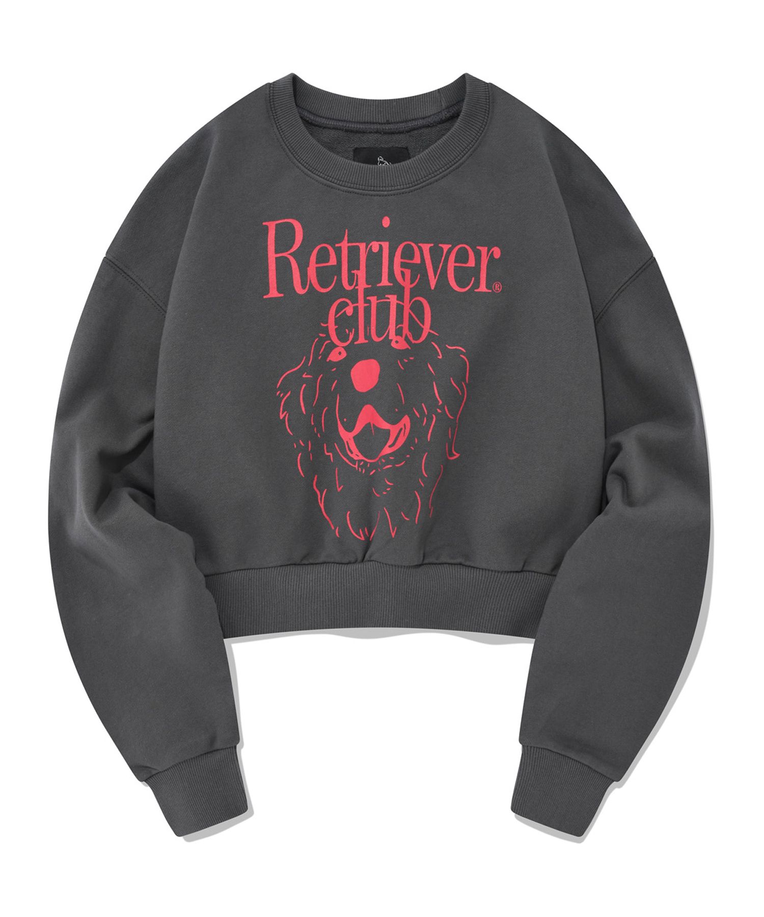 [RETRIEVER CLUB] 22FW●LAUGHING RETRIEVER CROP CREWNECK MUSINSA | RETRIEVER CLUB LAUGHING RETRIEVER CROP CREWNECK