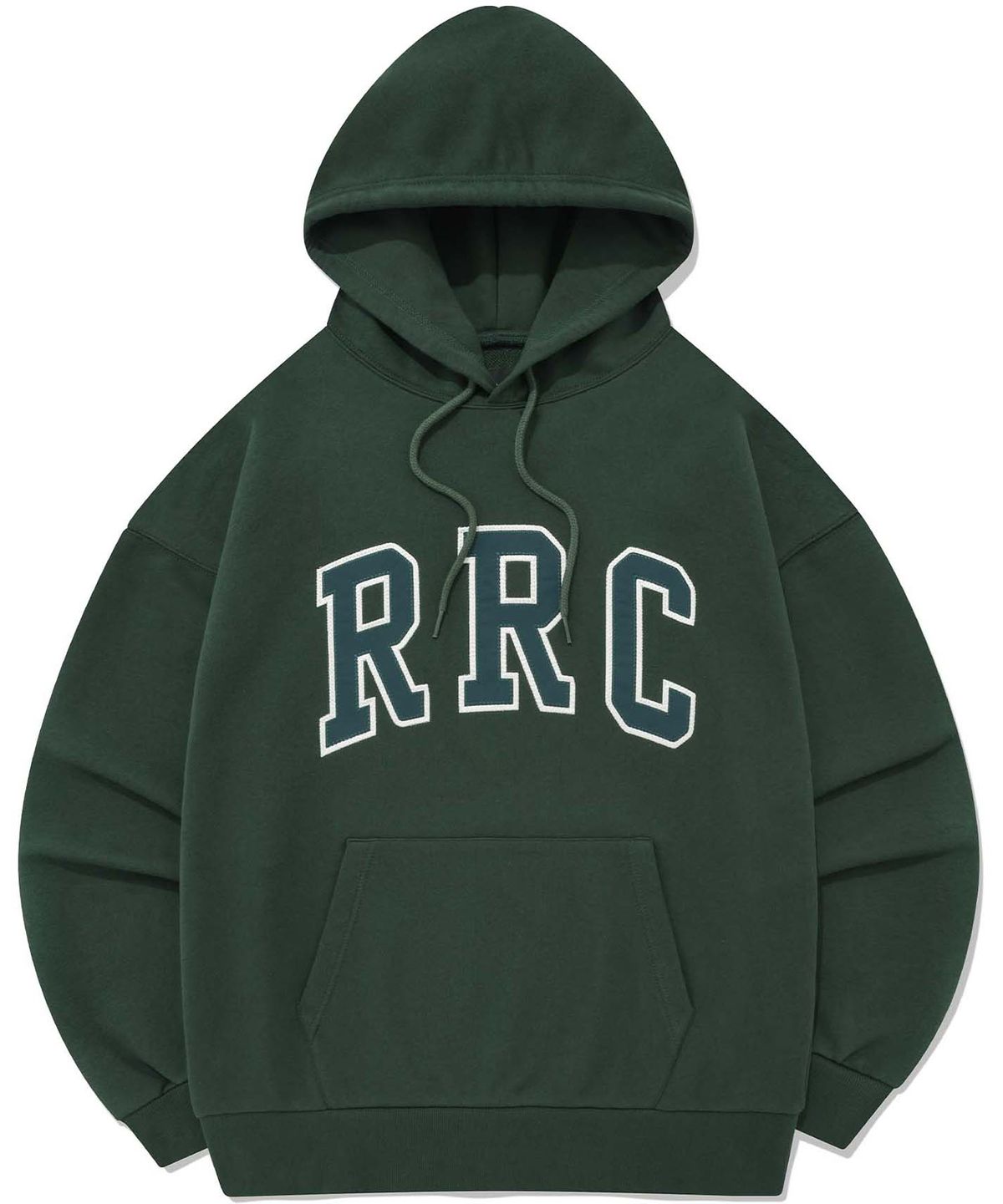 리트리버클럽(RETRIEVER CLUB) RRC ARCH APPLIQUE HOODIE [GREEN]