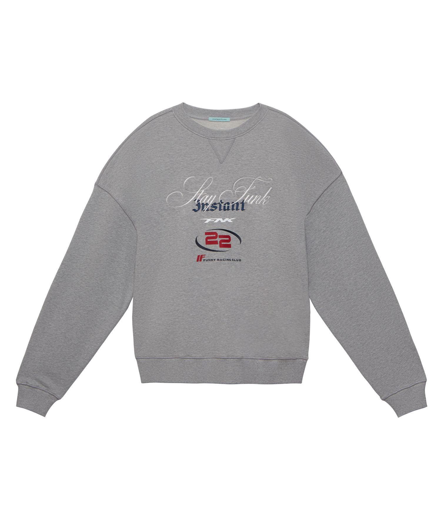 MUSINSA | INSTANTFUNK Ms Graphic Sweatshirt - Melange Gray