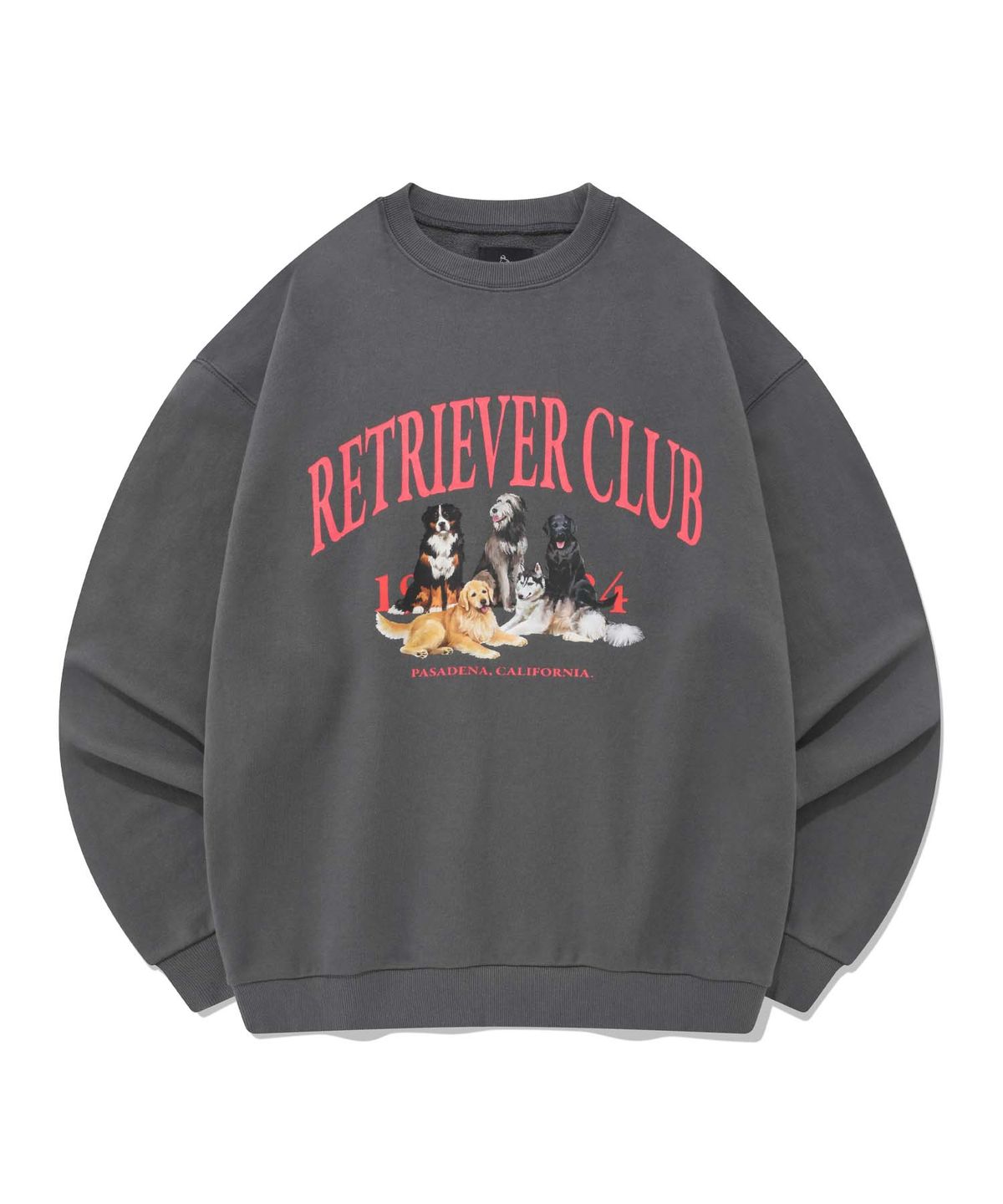 리트리버클럽(RETRIEVER CLUB) RETRIEVER FRIENDS CREWNECK [CHARCOAL GRAY]