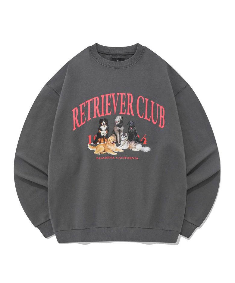 RETRIEVER FRIENDS CREWNECK [CHARCOAL GRAY]