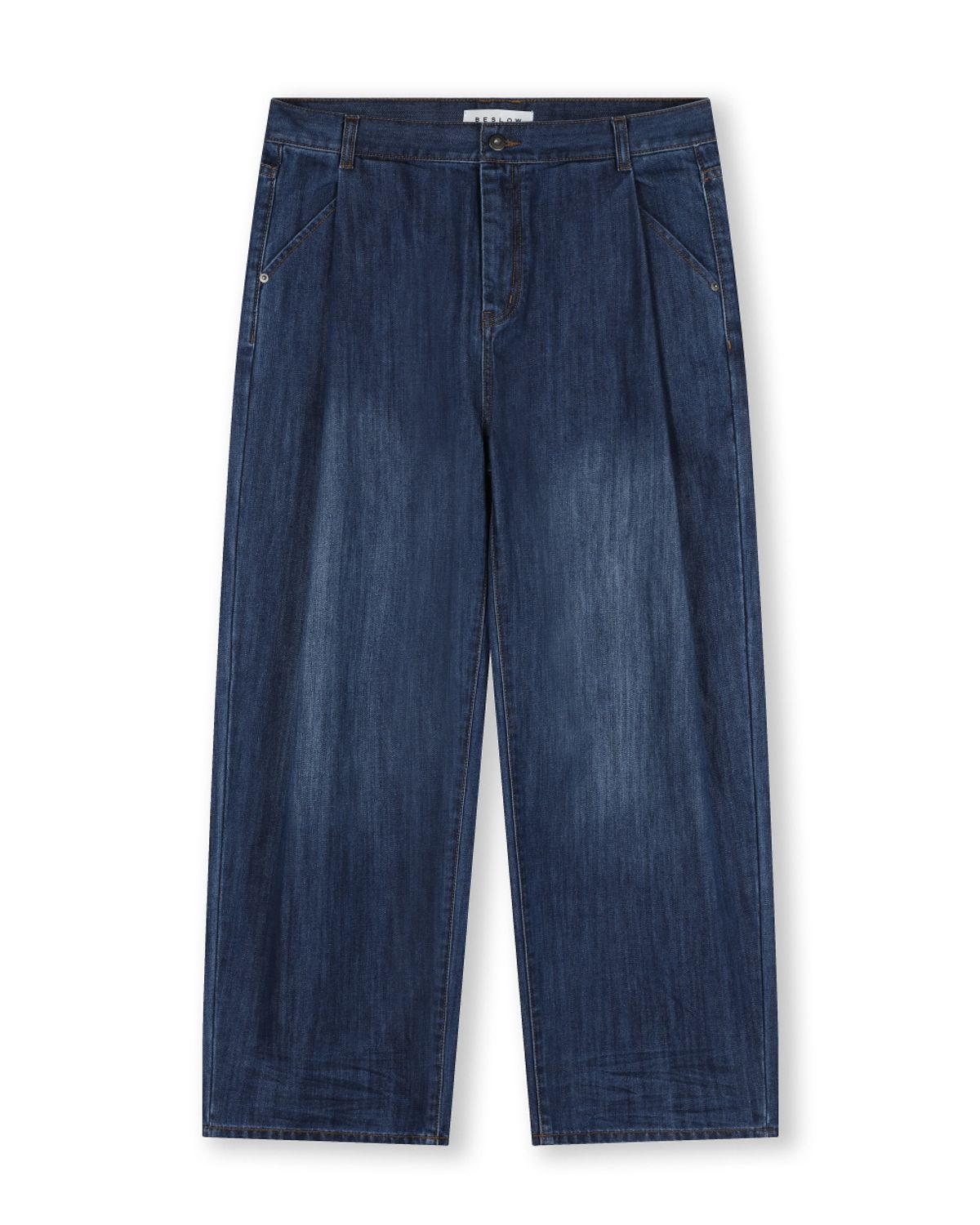 비슬로우(BESLOW) DEEP ONE TUCK FADED JEANS MEDIUM WASHED