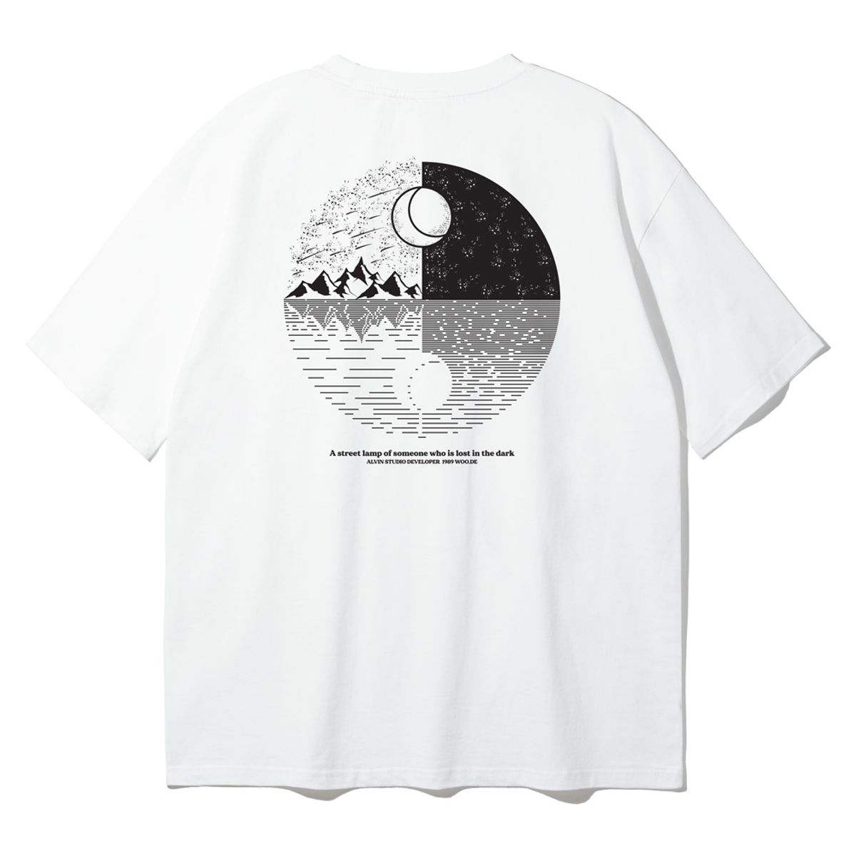 앨빈클로(ALVINCLO) HEAVENLY STUDIO 오버핏 반팔티 AST4256 (3 COLOR)