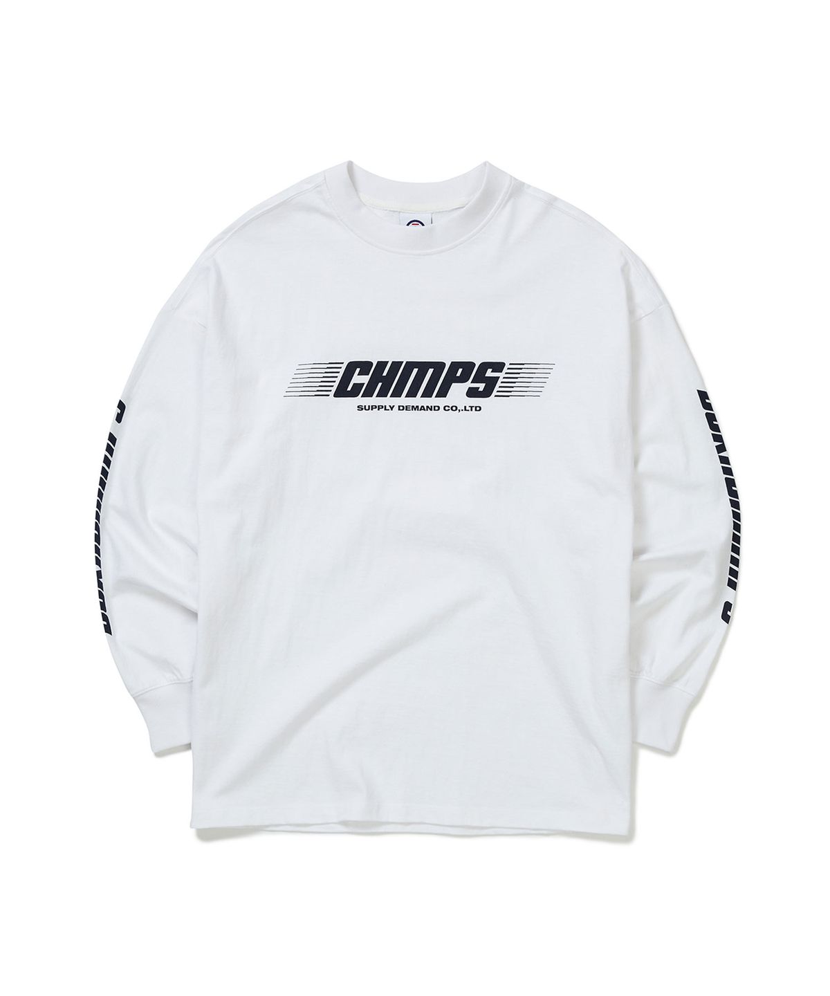 본챔스(BORN CHAMPS) 챔스 이탤릭 로고 롱슬리브 B22FT03WH