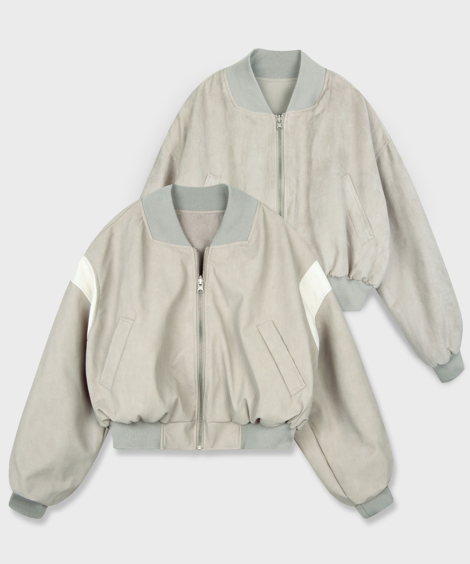 ジャケット [PLACE STUDIO] Reversible Leather Oversized Mustang Jacket MUSINSA | PLACE STUDIO Reversible Leather Jacket Varsity
