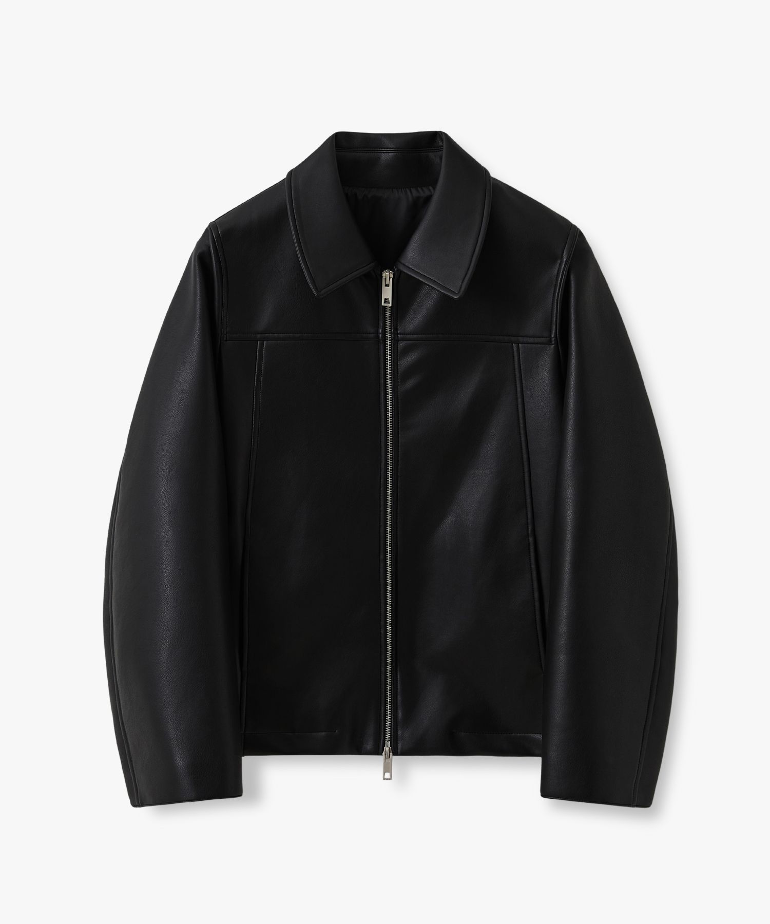 MUSINSA公式 | ORO [Woman] Buffed Leather Single Jacket_Black
