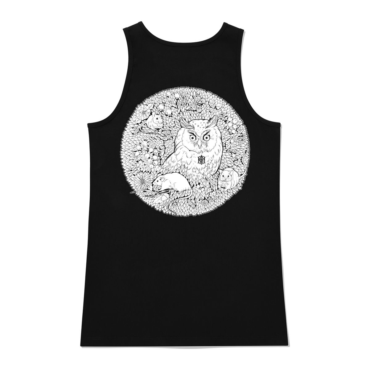 칸6312(KAN6312) KSB0141 올빼미 롱슬리브리스 - 블랙