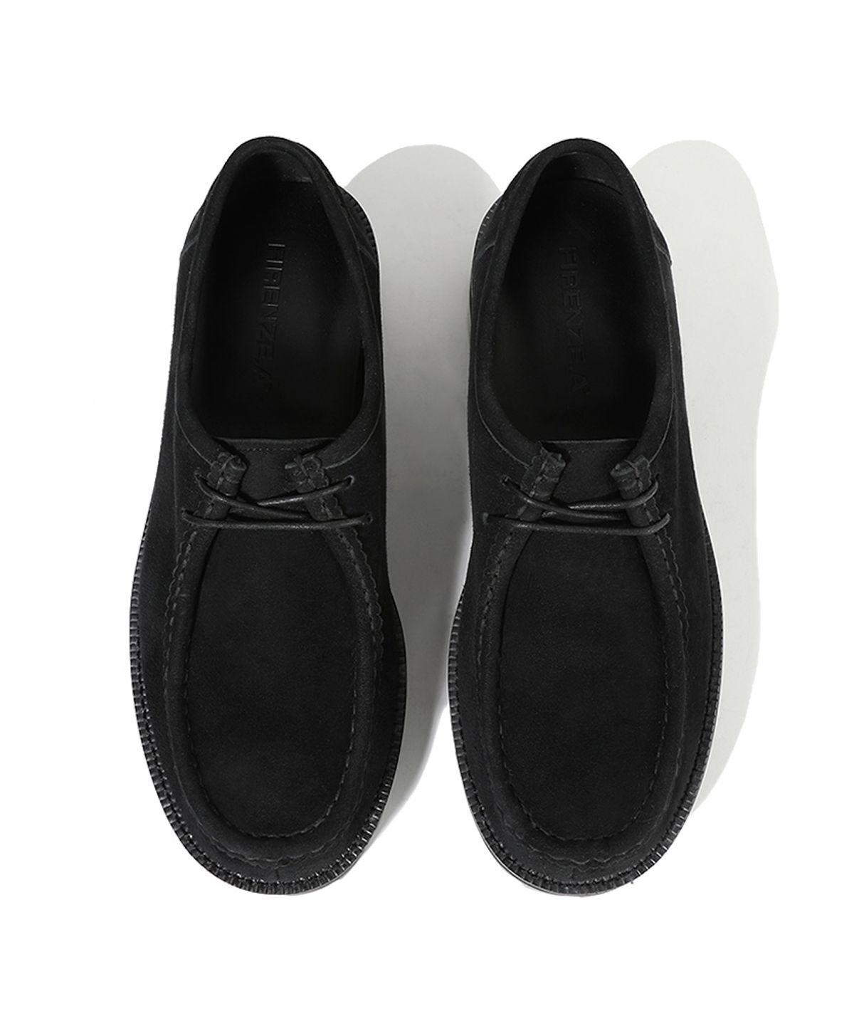 피렌체 아뜨리에(FIRENZE ATELIER) [비브람] 볼드쉐입 4.7CM 스웨이드 모크슈즈 9009-QS [BLACK]