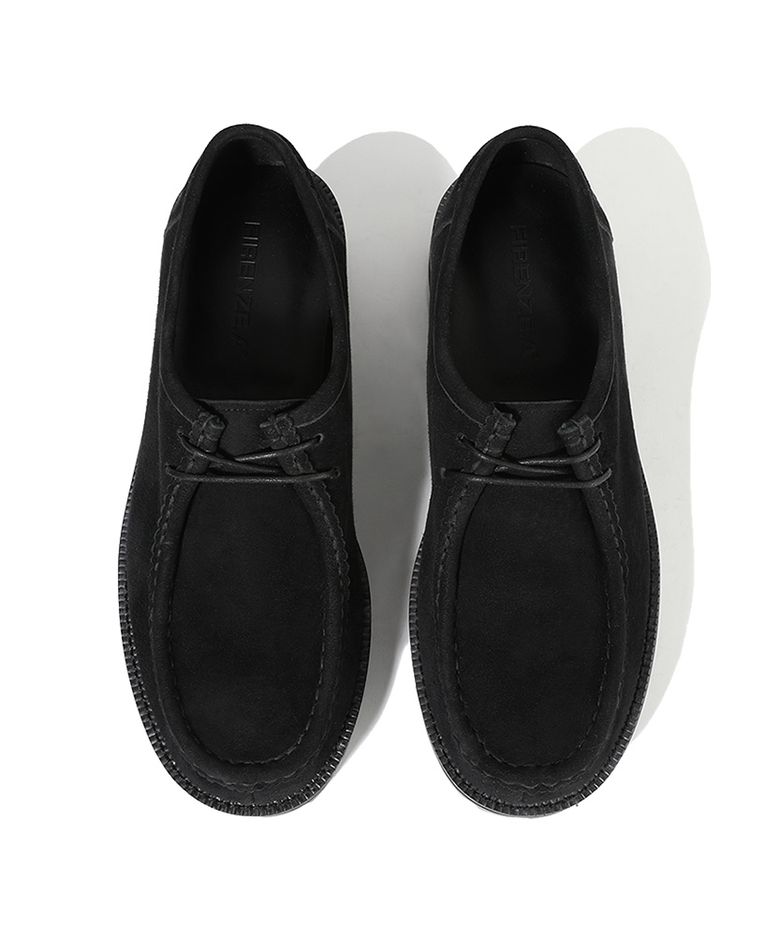 [비브람] 볼드쉐입 4.7CM 스웨이드 모크슈즈 9009-QS [BLACK]