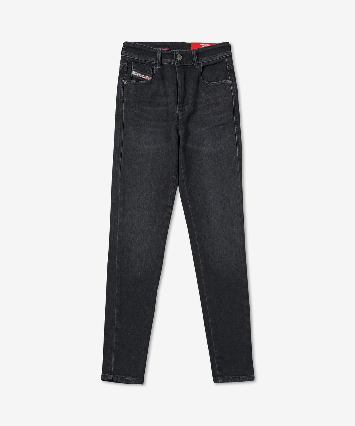 디젤(DIESEL) 1984 슬랜디 하이 데님 팬츠 - 블랙:다크 그레이 / A0359709D9602