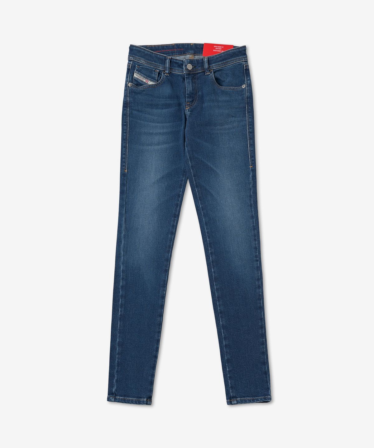 디젤(DIESEL) 2018 슬랜디 로우 데님 팬츠 - 미디움 블루 / A0360009C2101