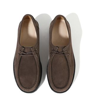 [비브람] 볼드쉐입 4.7CM 스웨이드 모크슈즈 9009-QS [DARK BROWN]