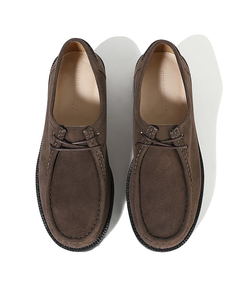 [비브람] 볼드쉐입 4.7CM 스웨이드 모크슈즈 9009-QS [DARK BROWN]